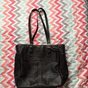 Coach Black Legacy Classic tote